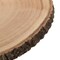 Home Decor Natural Wooden Bark Slice Tray Large Rustic Table Charger Centerpiece, Set of 4